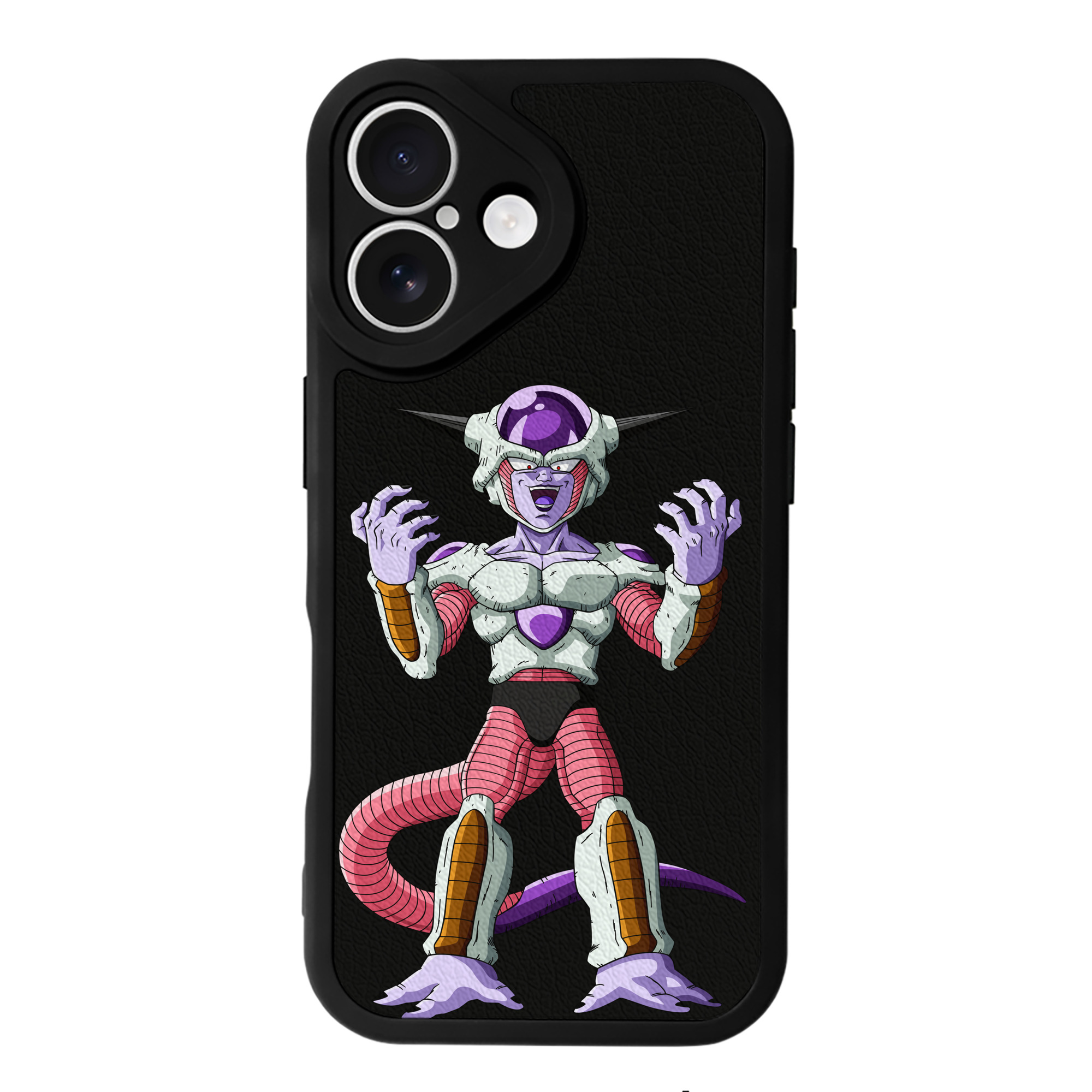 （画像用） ドラゴンボール フリーザ DRAGON BALL Frieza 【iPhone 16シリーズ対応】シリコンスマホケース（レザー調） 材質：シリコン